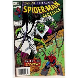 Spider-Man Classics #7 Torment In The Swamp Lizard Marvel Comic 1993 Newsstand